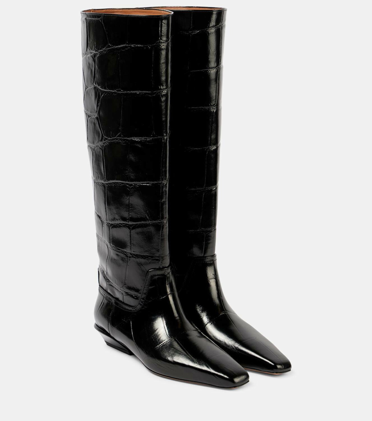 Paris Texas Bettina croc-effect leather boots Paris Texas