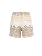 MC2 Saint Barth Woman Rachel Knit Fabric Pull Up Shorts Meave
