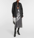 David Koma Sequined midi skirt