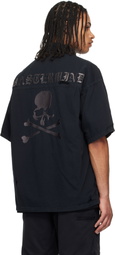 mastermind JAPAN Black Distressed Denim Shirt