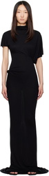 Rick Owens Lilies Black Hollywood Lilith Maxi Dress