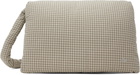ERL Beige Plaid Messenger Bag