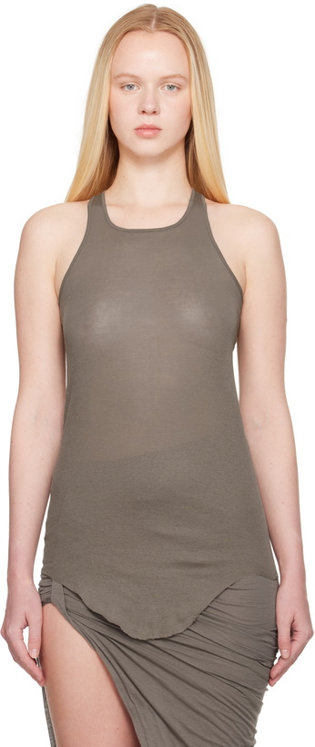 Photo: Rick Owens Gray Hollywood Basic Rib Tank Top