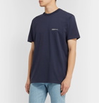 A.P.C. - JJJJound Logo-Print Cotton-Jersey T-Shirt - Blue