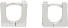 Tom Wood Silver Step Huggies Earrings