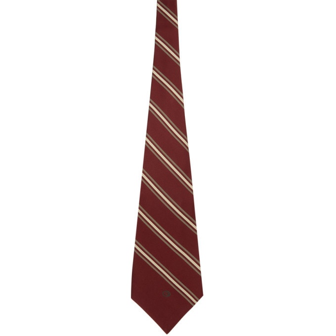 Photo: Gucci Red Silk Stripe Tie