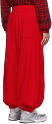 LU'U DAN Red Baggy Bontan Lounge Pants