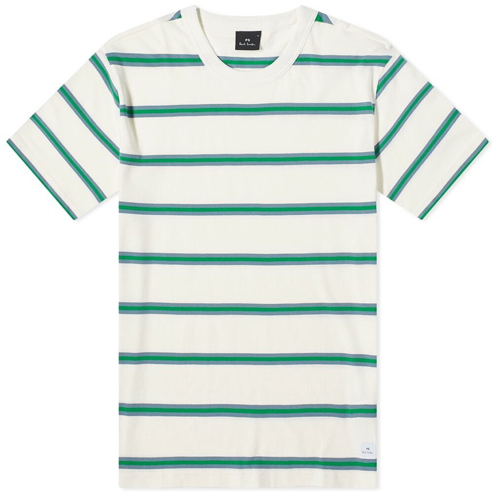 Photo: Paul Smith Men's Stripe T-Shirt in White