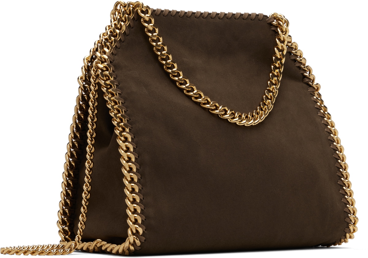 Stella McCartney Brown Falabella Mini Suede Bag