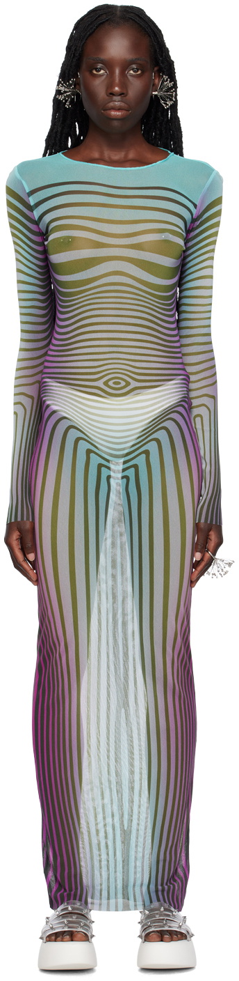 ワンピース JeanPaul GAULTIER Body Dust maxi dress x Jean Paul Gaultier Body Morph maxi dress in multicoloured