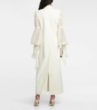 Danielle Frankel Mae embellished silk and wool coat