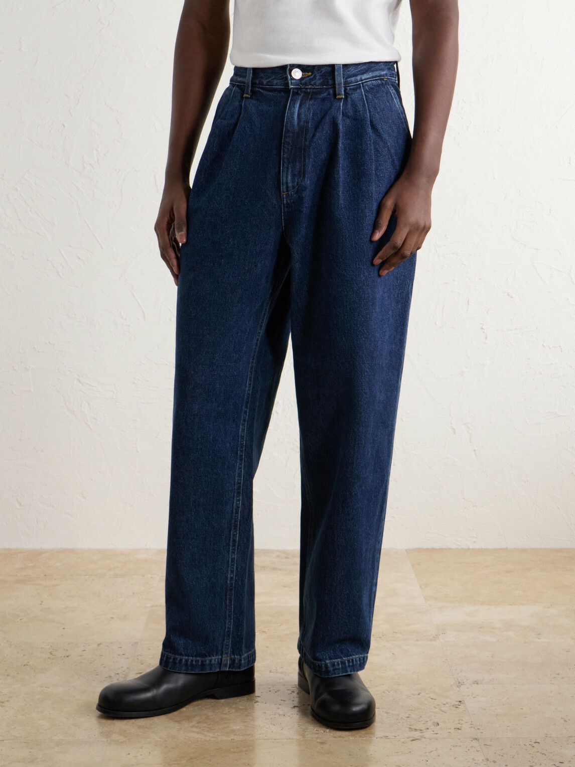 AGOLDE - Slater Straight-Leg Pleated Jeans - Blue