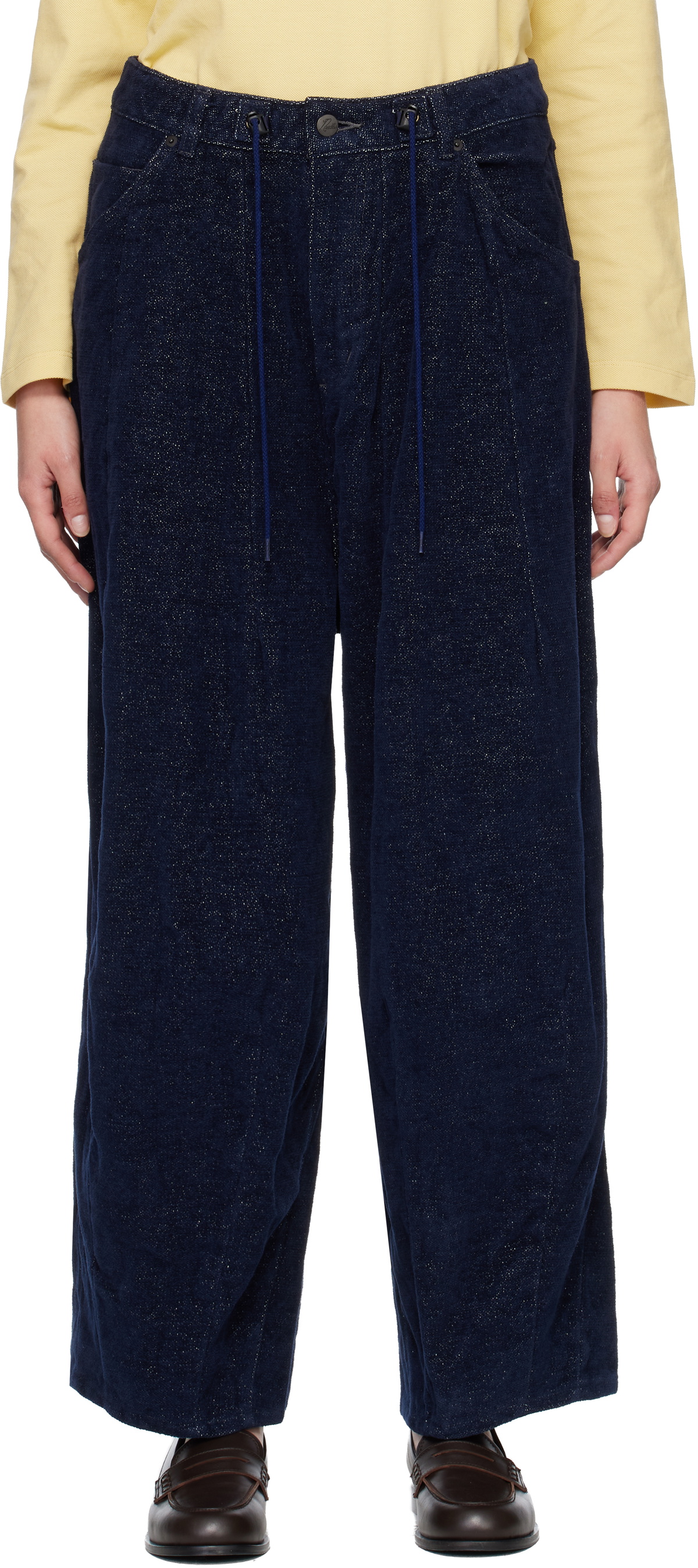 NEEDLES Navy H.D. Trousers