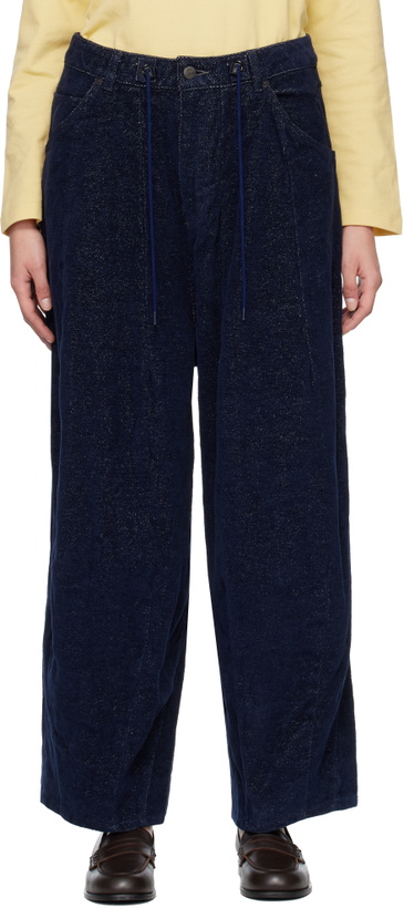 Photo: NEEDLES Navy H.D. Trousers