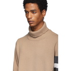 Maison Margiela Beige Stripes Turtleneck