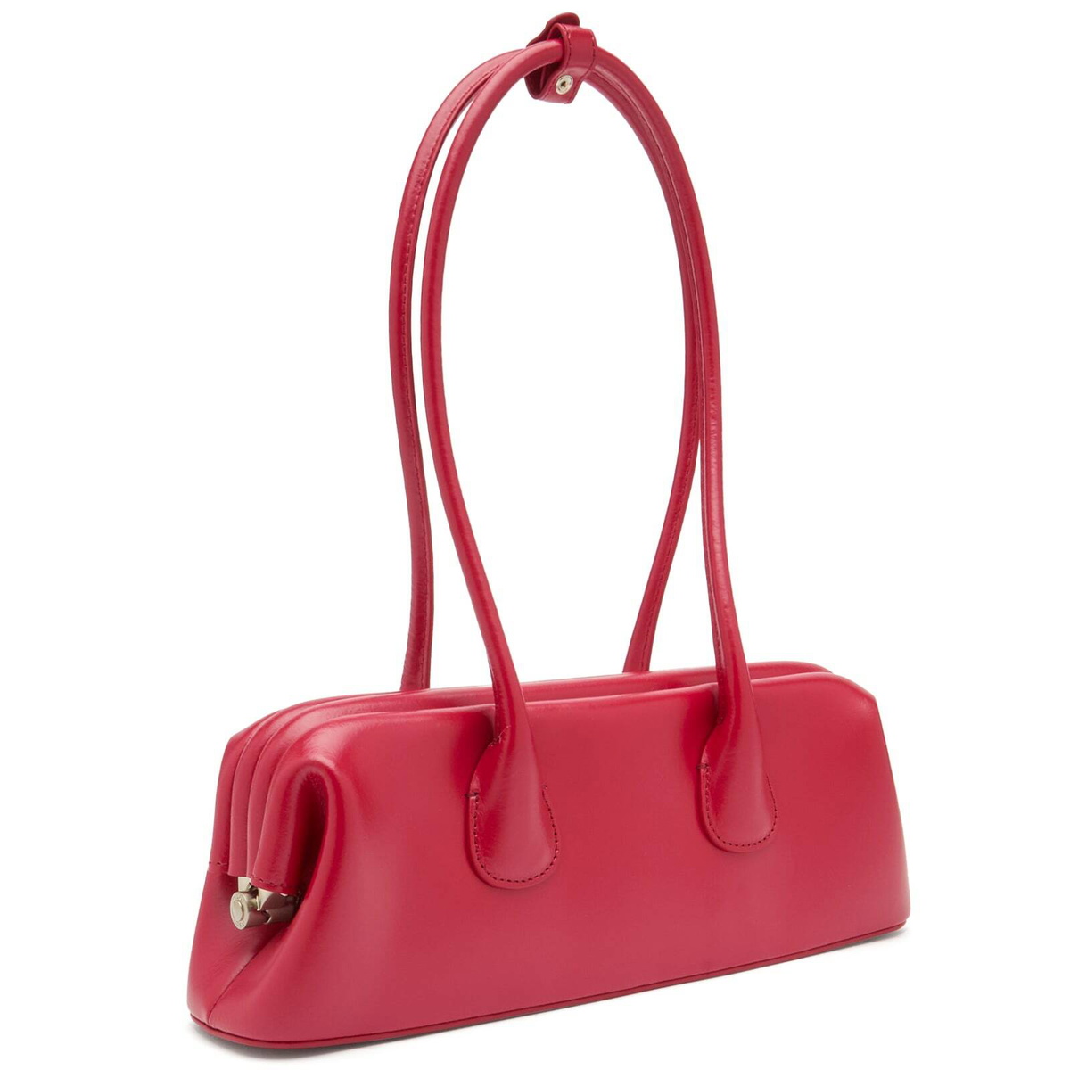 OSOI Women's Boat Wide Mini Bag in Plum Red 