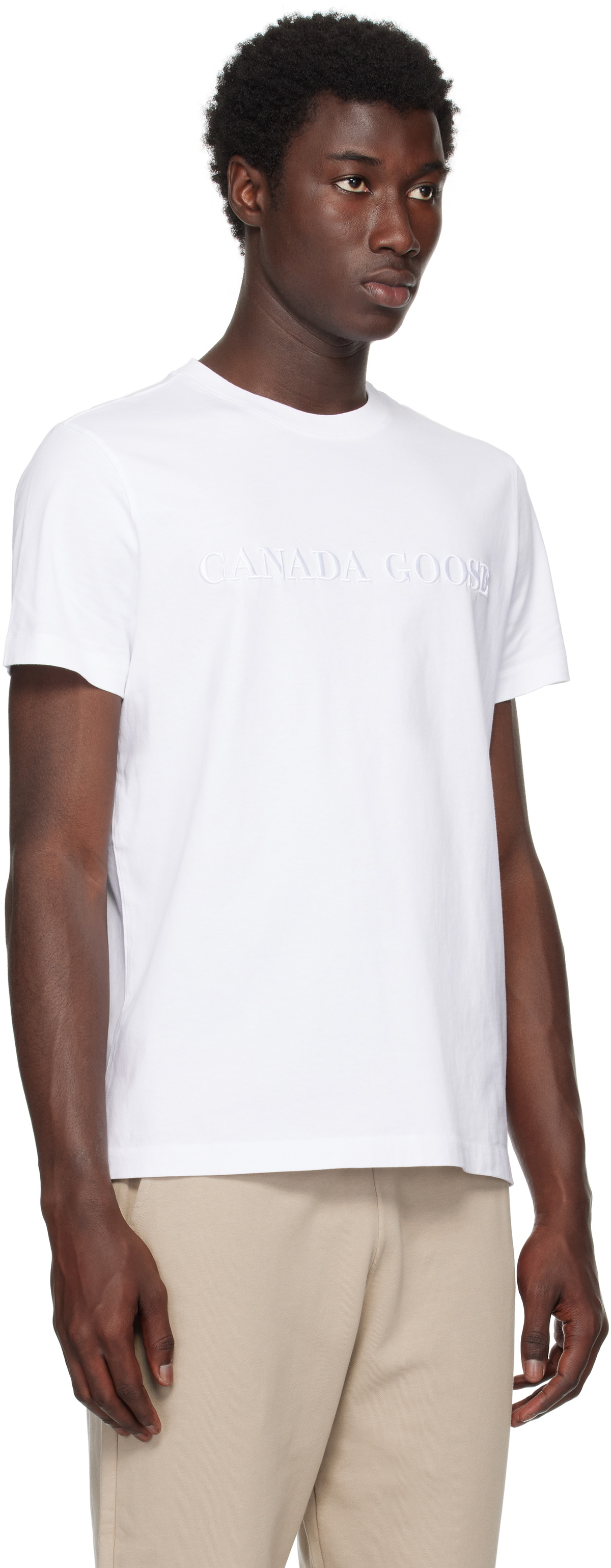 Canada Goose White Emerson Crewneck T-shirt