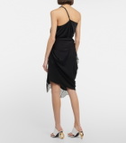 JW Anderson - Lace-trimmed satin slip skirt