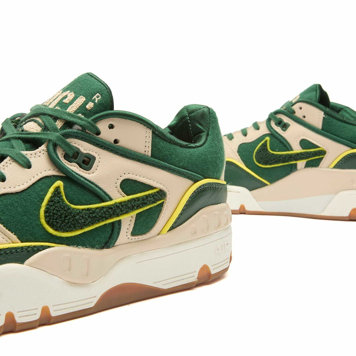 Nike x Nigo Air Force 3 Low SP Sneaker in Forest Green/Oatmeal/Yellow Strike