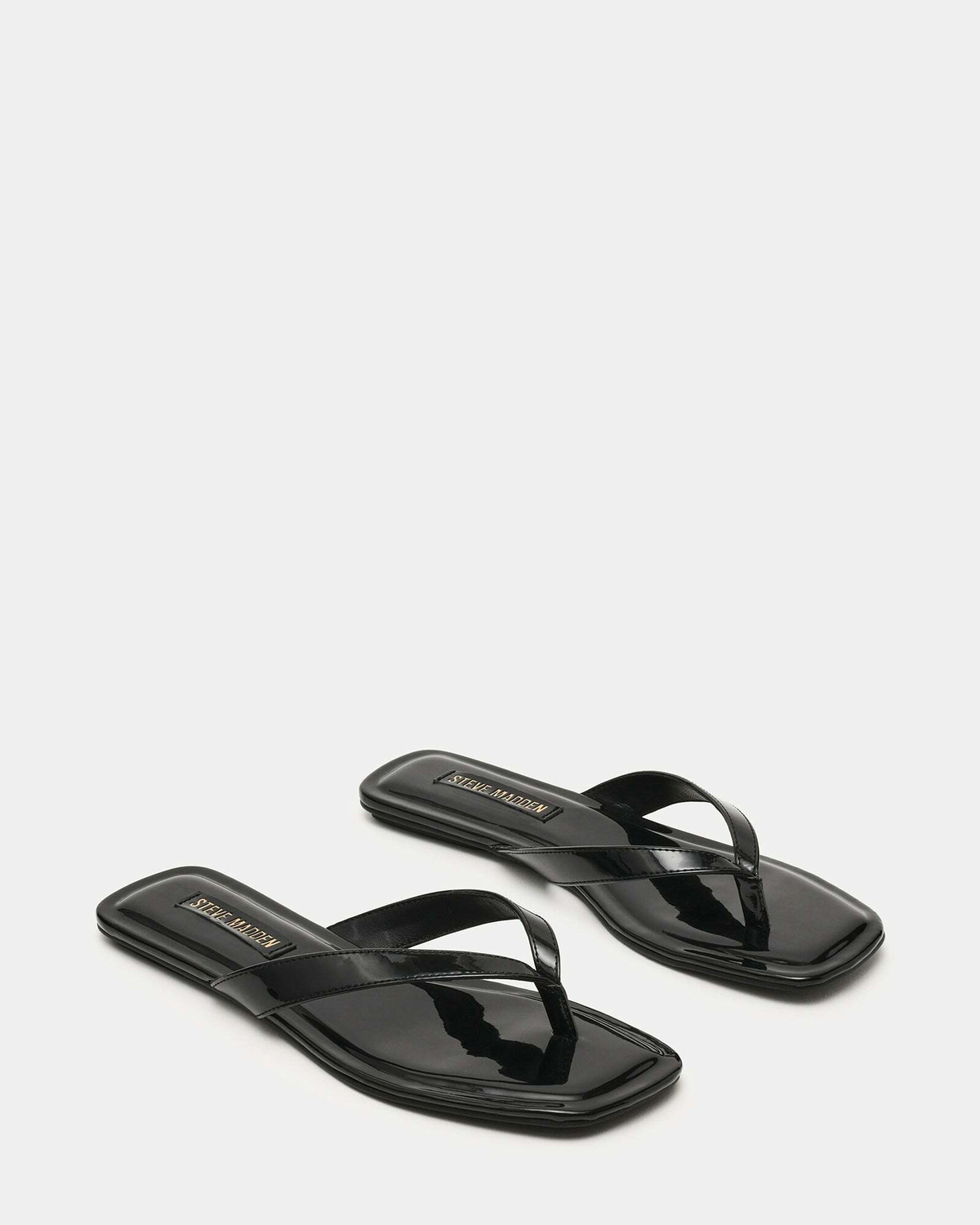 Steve Madden Trella Sandals in Black Patent