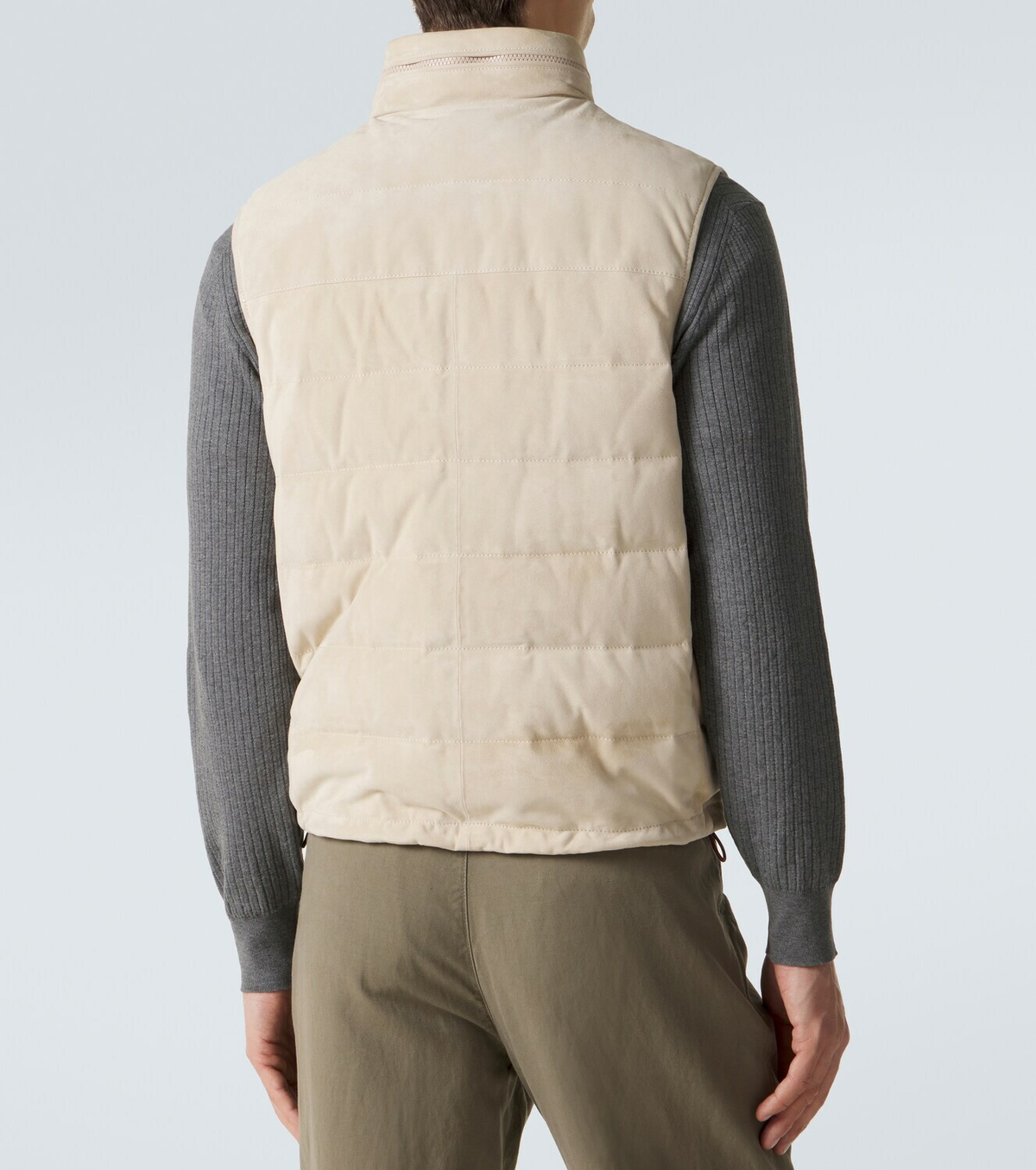 Brunello Cucinelli Suede down vest
