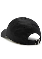 Saint Laurent Appliquéd Cotton cap Black