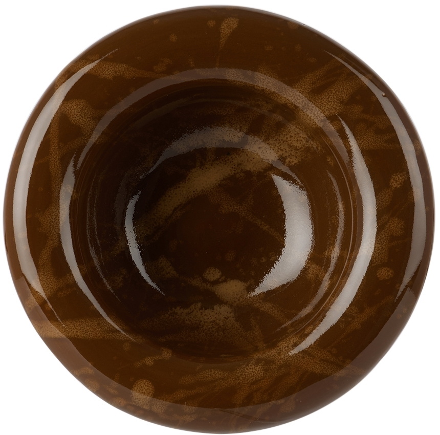 BOMBAC Orange & Brown Splatter Mug & Bowl Set