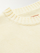 KAPITAL - Striped Cotton-Blend Jacquard Sweater - Neutrals