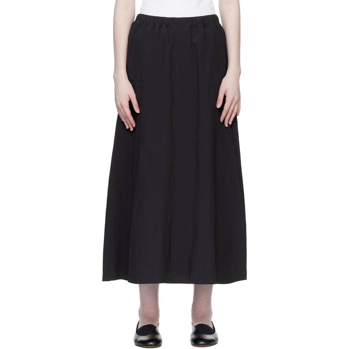 Veilance Black Carbene SL Midi Skirt