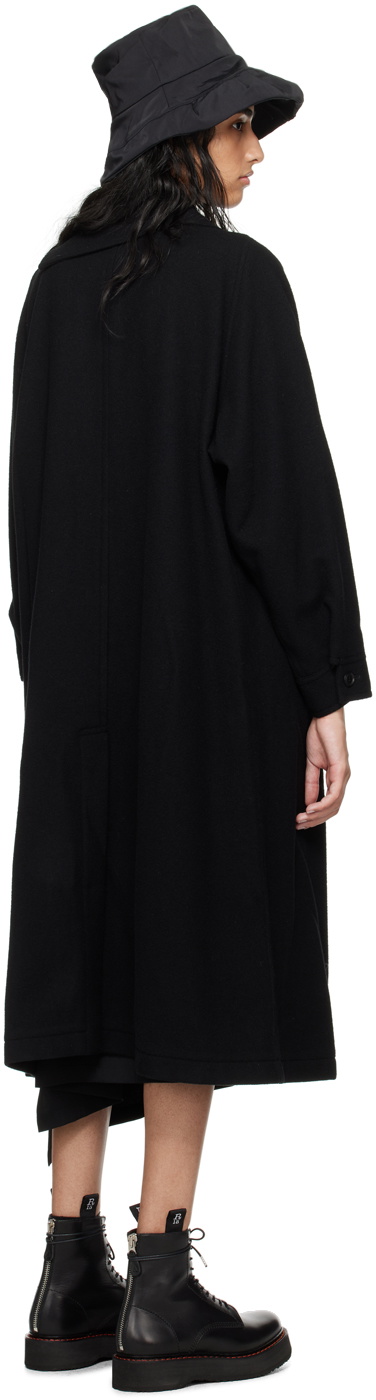 Y's Black Wool Coat