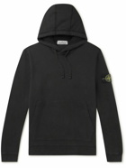 Stone Island - Logo-Appliquéd Cotton-Jersey Hoodie - Black