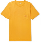 Universal Works - Logo-Print Cotton-Jersey T-Shirt - Yellow
