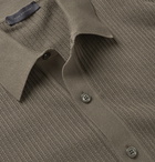 Thom Sweeney - Herringbone Cotton Shirt - Green