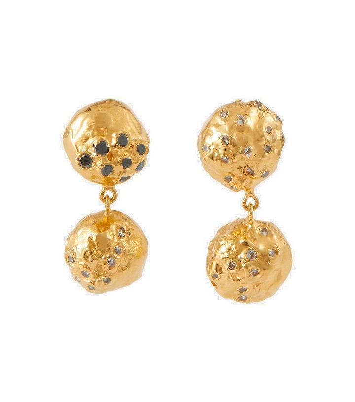 Photo: Alighieri The Inferno 9kt gold earrings with diamonds