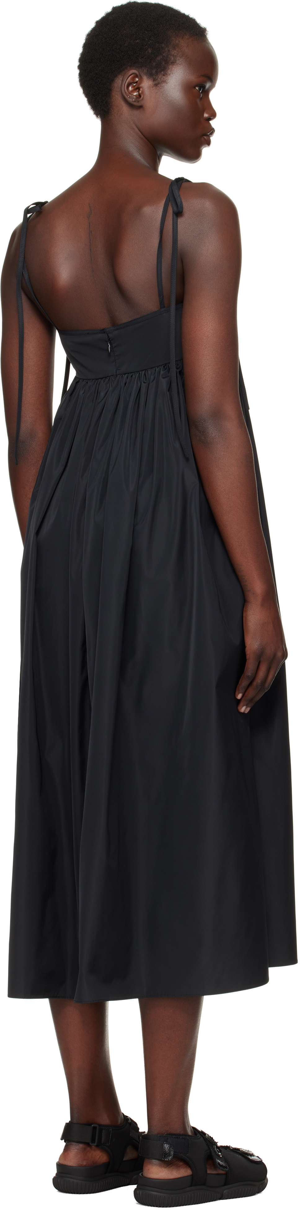Cecilie Bahnsen Black Alena Midi Dress