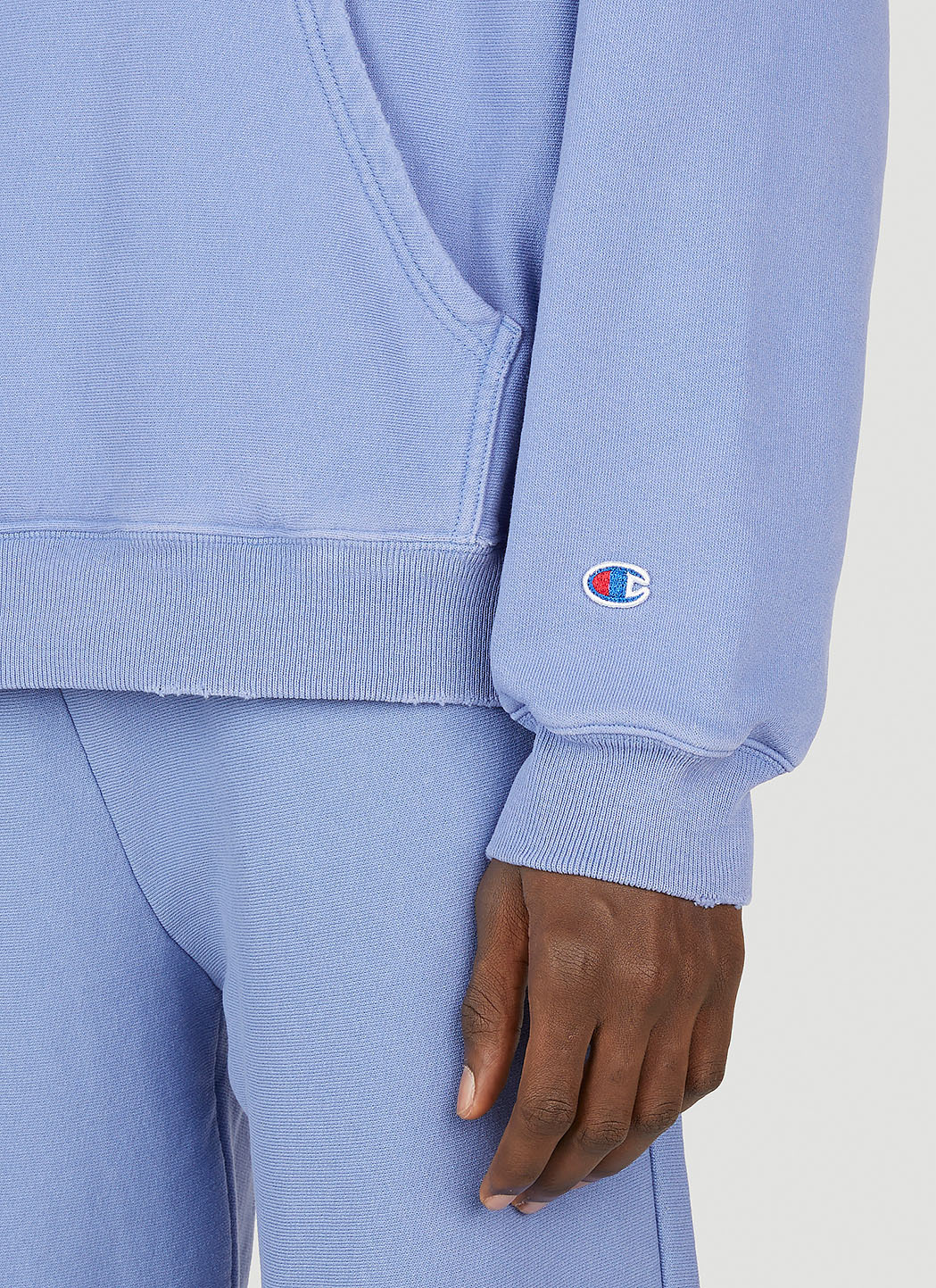 Champion Logo Embroidered Hooded Sweatshirt