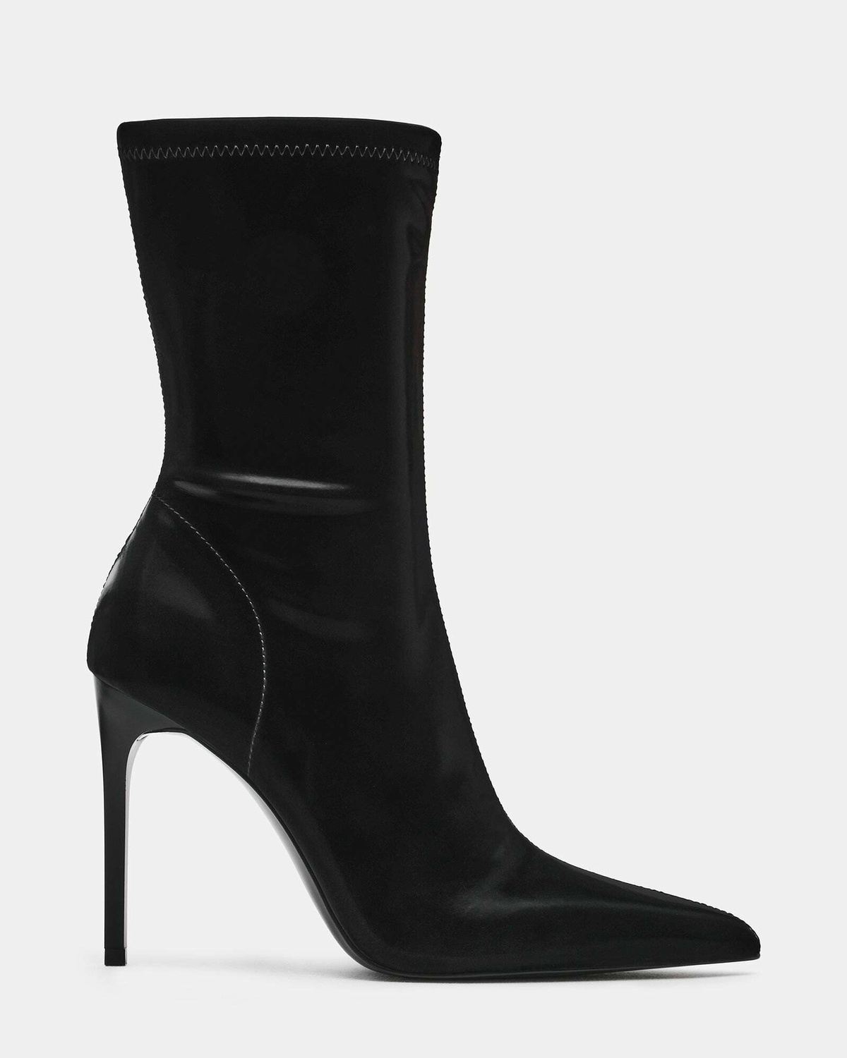 Steve Madden Mackena Booties in Black Satin