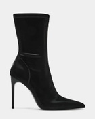 Steve Madden Mackena Booties in Black Satin