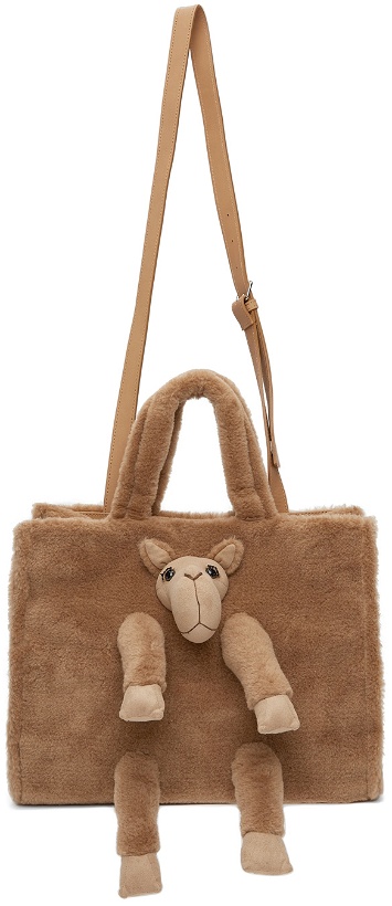 Photo: Doublet Brown Stuffed Animal Fur Shoulder Bag
