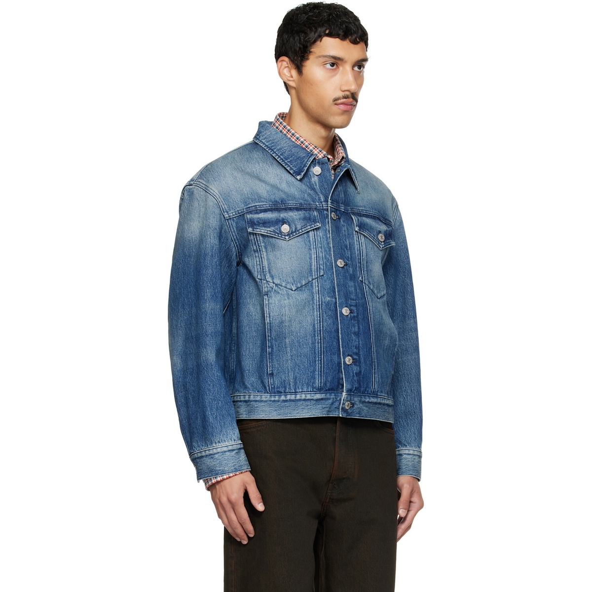 Dries Van Noten Blue Faded Denim Jacket