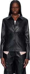 Stand Studio Black Izabella Leather Jacket