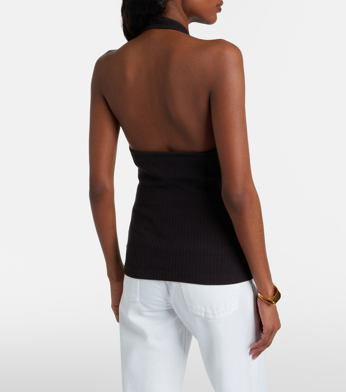 Citizens of Humanity Thea ribbed-knit halterneck top