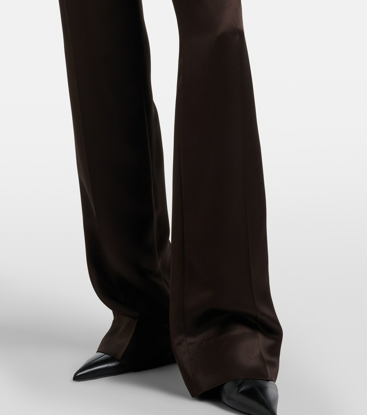 Tom Ford Pleated silk straight pants
