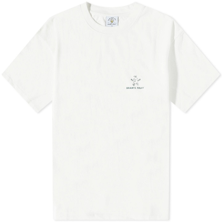 Photo: Bram's Fruit Men's Outline Lemon T-Shirt in White