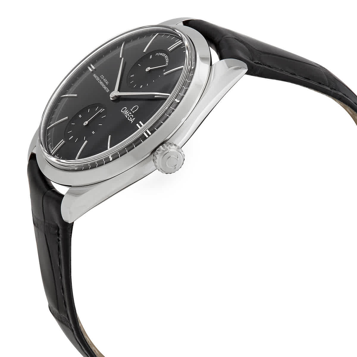 Omega De Ville Hand Wind Black Dial Mens Watch 435.13.40.22.01.001