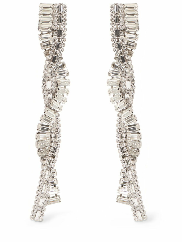 Photo: ALESSANDRA RICH Crystal Braid Long Earrings