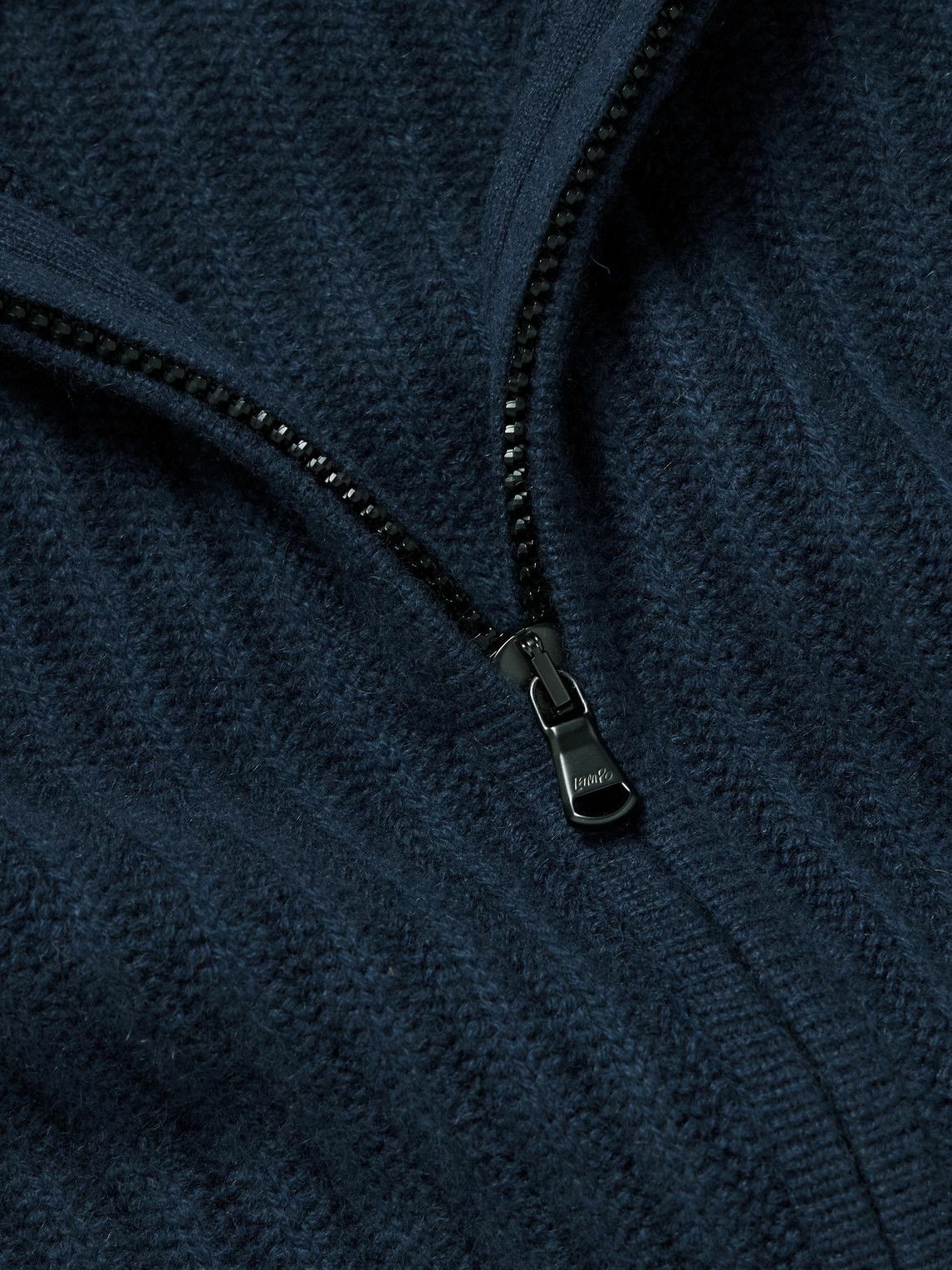 James Perse - Ribbed Cashmere Zip-Up Cardigan - Blue James Perse