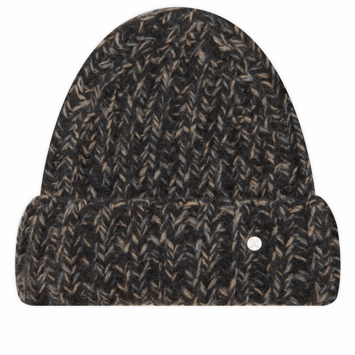 Photo: Closed Women's Knitted Hat in Dark Grey 