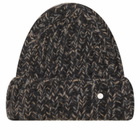 Closed Women's Knitted Hat in Dark Grey 