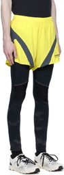 7 DAYS Active Yellow Sprinter Split Shorts